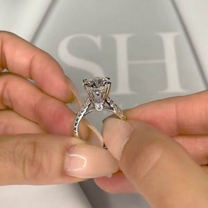 3.5 ct Moissanite Ring in 925 Sterling Silver